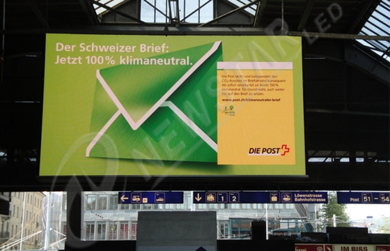 Custom Airport Indoor Full Color LED Display Screen 1R1G1B , High Resolution