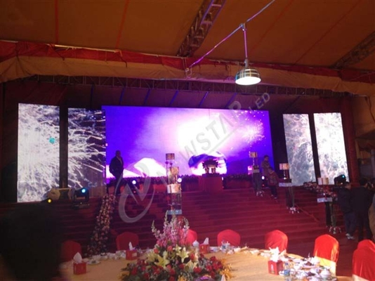 Flexible Large Indoor Full Color LED Display SMD 2020 Led Screen Pixel Pitch 3.84mm