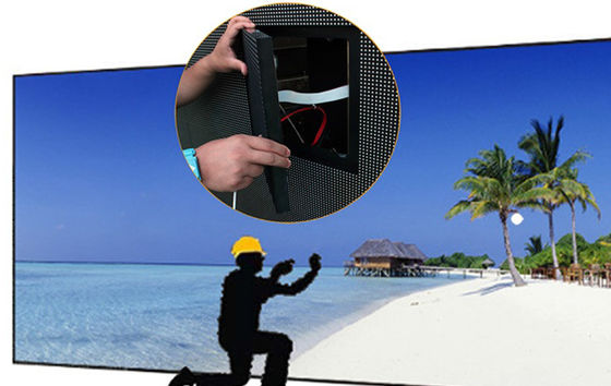 หน้าจอแสดงผล LED ความสว่างสูง 6.67 มม. กลางแจ้งขนาดที่กำหนดเองโซลูชันอัจฉริยะ